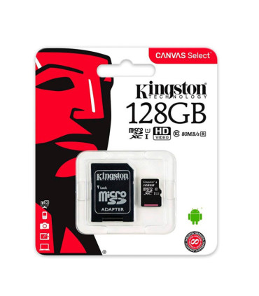 Kingston Tarjeta Memoria 128GB - Con adapatador