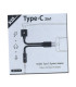 Kyin KY-174 - Cable Doble Tipo-C con adaptador auriculares