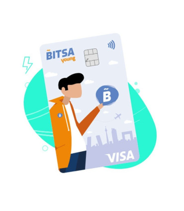 Recarga de tarjeta Visa BITSA física o virtual - Código para añadir saldo - 20, 50 o 100 euros