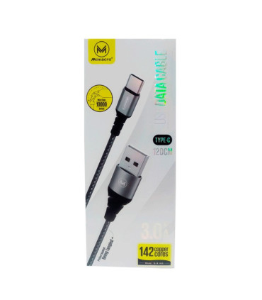 Cable Mimacro Fast Charning - 3A - USB-C - Trenzado
