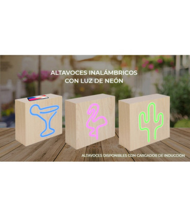 Altavoz Bluetooth Flamingo Neón - CBLNEONFLAMS