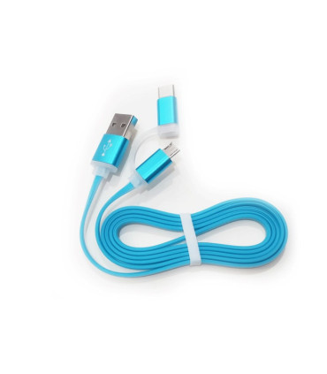 Cable carga y sincronización de datos microUSB y USB-C
