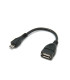 Adaptador OTG USB-A (hembra) - microUSB (macho)