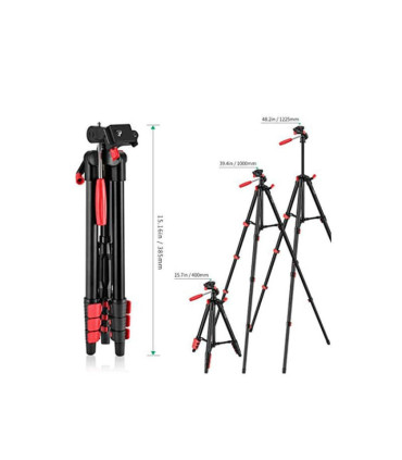 Trípode portátil universal plegable Zecti ZT-015 - Aluminio