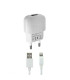 Cargador de RED 1A + Cable Tipo C 1 metro - AP-00974