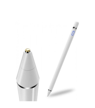 Lápiz táctil Stylus con alta precisión 1,5mm punta fina y recargable - Largo 1,80mm - Sin conexión Bluetooth