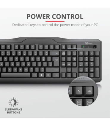Teclado cableado clásico Trust - Classicline Keyboard