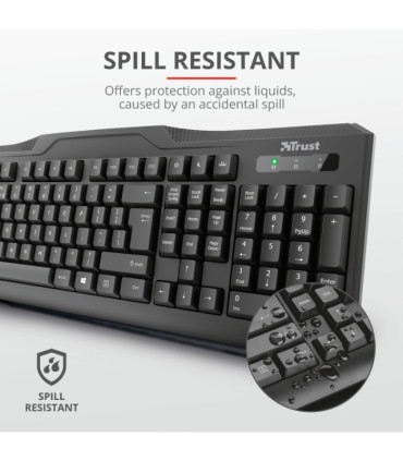 Teclado cableado clásico Trust - Classicline Keyboard