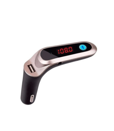 Cargador coche Bluetooth Carg6 - Pantalla LED, Transmisor FM