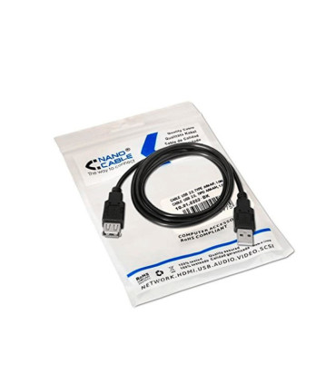Cable USB 2.0, Tipo A/M-A/H, 1.8m (Macho/ Hembra)