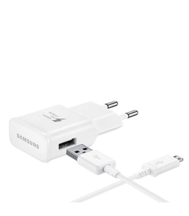 Cargador de red Samsung Travel Adapter EP-TA20EWE + cable micro USB 2A - 15W