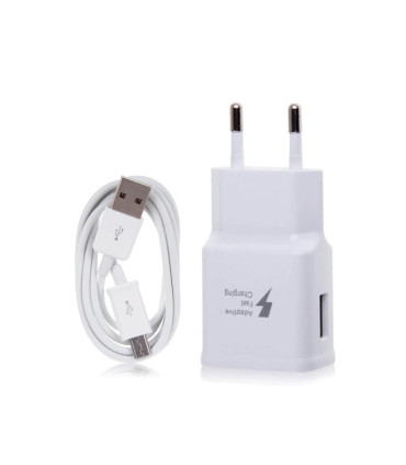 Cargador de red Samsung Travel Adapter EP-TA20EWE + cable micro USB 2A - 15W