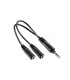Conector Audio Jack 3.5mm macho a 2x 3.5mm hembra - Headphone Connector Gaming Xtrike-Me
