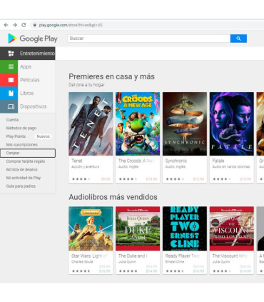 Código canjeable por saldo para comprar en Google Play - Aplicaciones, juegos, películas, música... - Android
