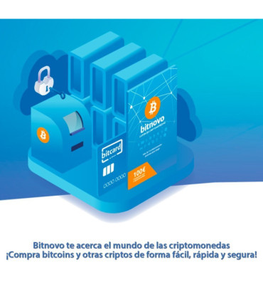 Código digital canjeable en Bitnovo - Entre 25 y 100 euros - Compra criptomonedas