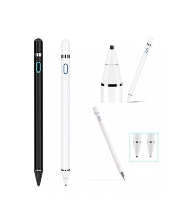 Lápiz táctil Stylus con alta precisión 1,5mm punta fina y recargable - Largo 1,80mm - Sin conexión Bluetooth
