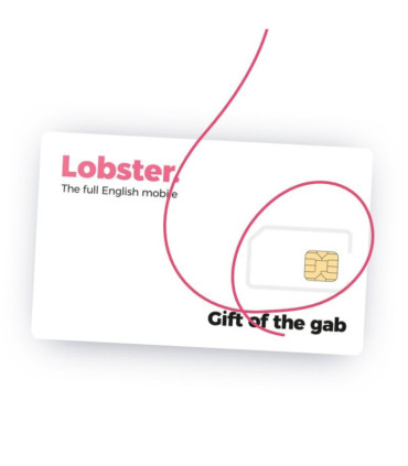 Tarjeta SIM prepago Lobster - Llamadas y SMS ilimitados + 4G - Cobertura Movistar