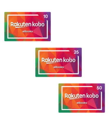 Código digital canjeable en Rakuten Kobo - Saldo para comprar ebooks y audiolibros
