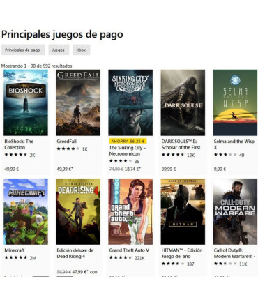 Código digital canjeable por saldo en Microsoft XBOX - Juegos, películas, música, aplicaciones...