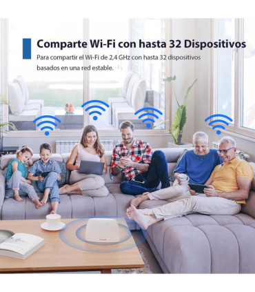Router MiFi 4G Tenda N300 WiFi 4G LTE - Libre - Hasta 32 dispositivos