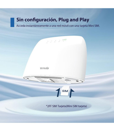 Router MiFi 4G Tenda N300 WiFi 4G LTE - Libre - Hasta 32 dispositivos