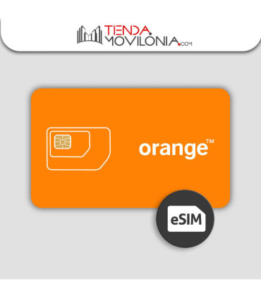 eSIM (tarjeta virtual) prepago Orange Mundo - GB + llamadas nacionales e internacionales