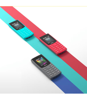 Teléfono móvil Nokia 105 - 1,8 pulgadas - Radio FM - Linterna - Batería hasta 22 días