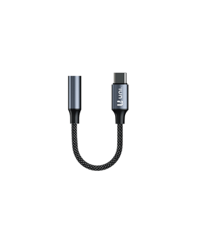 Adaptador de USB-C a mini-Jack 3.5mm | Cable trenzado y cabezales de niquel