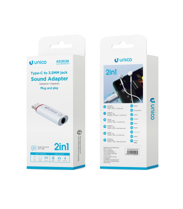 Adaptador de mini-Jack a USB-C