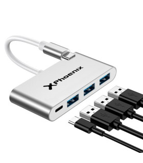 Mini HUB USB-C - 4 puertos - Phoenix 3.0