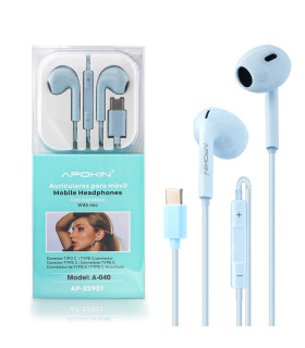 Apokin AP22921 - Auriculares con microfono - Conector USB-C