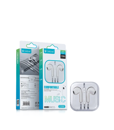 Auriculares Celebrat E200 - Auriculares con micrófono - Auriculares mini-Jack de 3.5mm