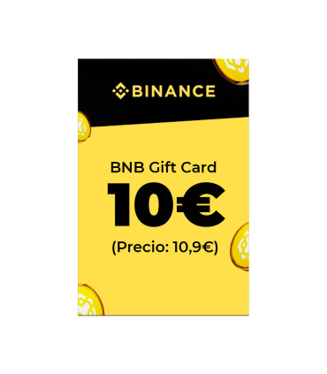 Código digital canjeable en Binance - Entre 10 y 100 euros - Para comprar criptomonedas y otros servicios financieros