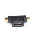 Adaptador HDMI a Mini HDMI+MicroHDMI