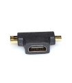 Adaptador HDMI a Mini HDMI+MicroHDMI