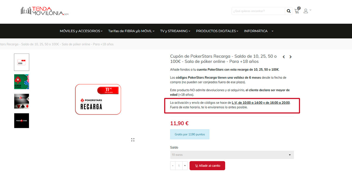 advertencia de horario