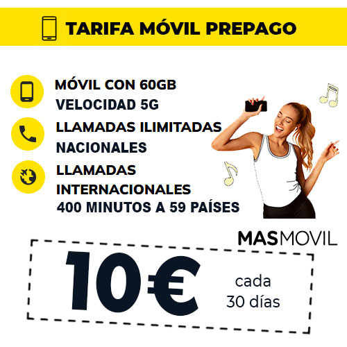 oferta de tarifa prepago de Masmóvil
